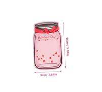 AUTSUPPL 48 Sets Valentines Day Exchange Cards for Classroom Colorful Mason Jar Design DIY Craft Cards Party Favors and Preschool Elementary Gift Notes