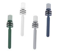 AUTSUPPL 4pcs Airbag Comb Hair Remover Brush Cleaner Tool for Hair and Dust Removal Home and Salon Use Blue Green Gray White