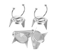 AUTSUPPL 4pcs Ceramic Tips Dipping Clamp Glazing Tools Dipping Tong Pottery Tool Ceramics Glazing Tongs Clay Pottery Glaze Glaze Silver