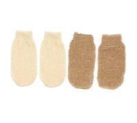 AUTSUPPL 4pcs Exfoliating Bathing Gloves Skin-friendly Dead Skin Rubbing Mitts for Body Massage Lightweight and Compact Unisex Fit for Optimal Bubble Creation and Exfoliation