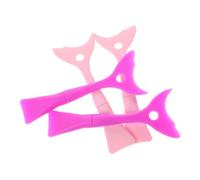 AUTSUPPL 4pcs Multi-functional Eye Makeup Tool Silicone Eyeshadow Applicator Eyeliner Stencils Eyebrow Stencils for Women