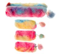 AUTSUPPL 4pcs Plush Pencil Pouch Stationery Storage Bag Makeup Pouches Great for School
