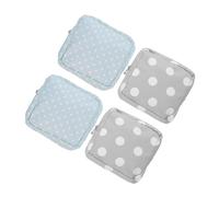 AUTSUPPL 4pcs Portable Sanitary Pad Storage Bag Oxford Cloth Menstrual Pouch with Quiet Closure for Women Moisture-Resistant Pad Holder for Purse Travel Office School Use