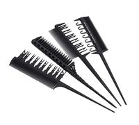 AUTSUPPL 4pcs Professional Hair Coloring Comb Set for Effortless Highlights Ergonomic Design for Home and Salon Use Includes Highlighting Comb and Styling Tools