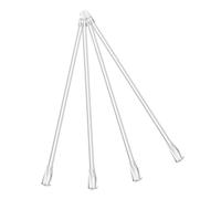 AUTSUPPL 4pcs Transparent Blind Wand Replacement Window Pole Hook Rods for Venetian and Vertical Blinds Easy Installation Curtain Shade Pull Accessories