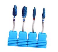 AUTSUPPL 4pcs Tungsten Steel Nail Grinding Set for Nail Art for Manicure and Pedicure and Removing Dead Skin