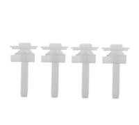 AUTSUPPL 4pcs White Plastic Toilet Seat Replacement Screws with Washers Fixing Bolts for Toilet Seat Cover Installation Lightweight and Easy to Use Fixing Accessories
