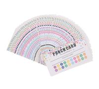 AUTSUPPL 50 Sheets Cartoon Punch Reward Cards for Classroom Use, Paper Material with Attractive and Encouraging Design, Convenient Teaching Tools to Motivate and Engage Students