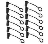 AUTSUPPL 50pcs Black Rubber Bottle Pourer Covers for Dispenser Bottles with Versatile Use and Protection Suitable for Restaurants and Clubs Dustproof Caps for Olive Oil Spout and Beverage