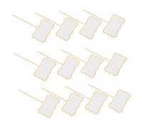AUTSUPPL 50pcs Cheese Markers for Charcuterie Board Blank Toothpick Flags for Buffet Food Labels DIY Cheese Signs for Wedding Birthday Party and Family Gatherings Elegant and Versatile Food