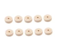 AUTSUPPL 50pcs DIY Wood Wheels Natural Wooden Craft Blanks for Creativity and Model Car Projects Unfinished Round Log Discs for Painting Writing and Wood Burning Activities
