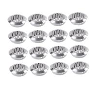 AUTSUPPL 50pcs Stainless Steel Ventilation Plugs Circle Air Vent Grille Cover for Wardrobe Furniture Heat Dissipation Breathable Mesh Ventilation Grille Rust Resistant