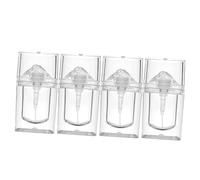 AUTSUPPL 5ML Lip Gloss Tube 4pcs Refillable Lip Oil Containers Easy Squeeze Design for Women for Travel and Sample Storage