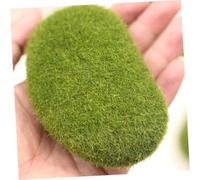 AUTSUPPL 5PCS Artificial Moss Covered Stones Decorative Faux Green Balls for Bonsai Vases Fairy Gardens Terrariums Indoor Woodland Craft Decoration