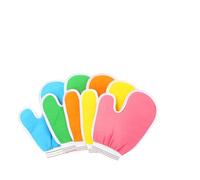 AUTSUPPL 5pcs Bathing Gloves Exfoliating Scrub Mitts Deep Cleansing Body Scrubber for Shower Spa Unisex Suitable Random Color Pack Random Color