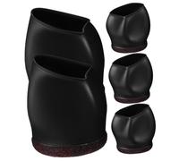 AUTSUPPL 5Pcs Chair Wheel Caster Covers Tpe Protective Furniture Feet Covers for Rolling Chairs Office Furniture Floor Protectors Easy Install Noise Reduction