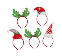 AUTSUPPL 5pcs Christmas Hair Hoop Lovely Antler Headbands for Adults Unique Festive Accessories for Holiday Parties for Creating Memorable Moments