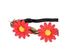 AUTSUPPL 5pcs Hawaiian Sunflower Hair Wreaths Theme Party Accessories Bohemian Flower Headband for Tropical Events Cheerleading and Photo Props