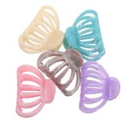 AUTSUPPL 5pcs Hollow Semicircle Pumpkin Hair Claw Clips for Women Non-slip Small Jaw Clamp Hair Clips Lightweight Barrettes for Half-up Hairstyles and Fine Styling Accessories