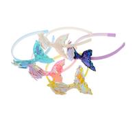 AUTSUPPL 5pcs Mermaid Hair Accessories Sparkly Glitter Headbands Dazzling Seashell Design for Boys and Girls Diy Cosplay Parties Vibrant Colors for Girls Birthday Celebrations