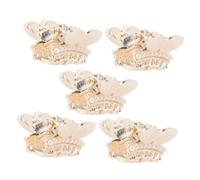 AUTSUPPL 5pcs Mini Pearl Hair Claw Clips Metal Small Hair Clips for Women and Teens Styling Accessories