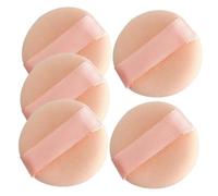 AUTSUPPL 5pcs Mini Powder Puff for Women Soft Reusable Makeup Applicators for Loose Body and Face Powder Comfortable Makeup Sponges