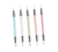 AUTSUPPL 5pcs Multifunctional Nail Art Tool Drill Double Head Point Pen Nail Files Kits for Salon