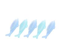 AUTSUPPL 5pcs Small Multifunction Nail Cleaning Brushes Fingernail Dust Remover Scrub Tools for Manicure and Hand Care at Home Or Salon Random Color