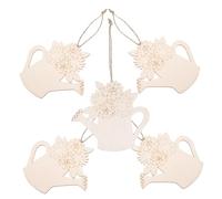 AUTSUPPL 5pcs Spring Door Hanger Summer Front Door Decor Flower Hanging Sign Gardening Hanger Home Decoration