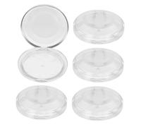 AUTSUPPL 5pcs Transparent Plastic Eyelash Storage Cases False Lash Containers Cosmetic Organizer Gift for Women Family Friends