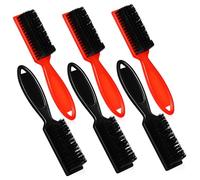 AUTSUPPL 6 Pcs Nylon Bristle Barber Cleaning Brushes with Handle for Hair Clippers and Trimmers Soft Skin-friendly Bristles Handle Salon Hairdressing Tools for Men and Women