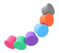 AUTSUPPL 6 Pcs Silicone Wine Stoppers Reusable Bottle Caps with Secure Fit for Wine Bottles Travel-Friendly Corks to Keep Beverages Fresh and Sparkling for Parties and Picnics