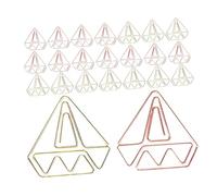 AUTSUPPL 60pcs Fun Mini Paper Clips in Gold and Rose Gold Metal Bookmarks for Office School Home Organization Secure Grip Clips for Notes Files Calendars Wedding Invitations and Crafts
