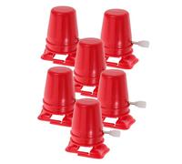 AUTSUPPL 6pcs DIY Clockwork Robot Kit Educational Craft Movement for Engage Creativity and Learning with Walking Mechanism for Arts Crafts Activities Red