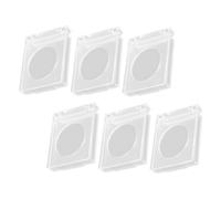 AUTSUPPL 6pcs Emergency Stop Push Button Covers Dustproof Switch Protection Guard Sturdy Wall Button Cover for Embedded Switches in Industrial and Home Use 33x28x6mm