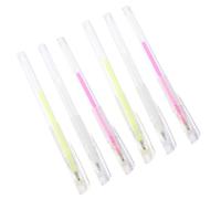 AUTSUPPL 6pcs Eyebrow Marking Pens with Fine Tips for Precise Brow Positioning and Mapping Portable Multi-color Eyebrow Pens White Pink Fluorescent Green for Accurate Makeup Application and