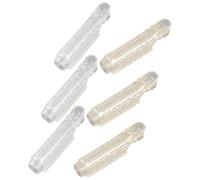 AUTSUPPL 6pcs Hair Volume Clips and Bang Rollers Lightweight Hair Root Curlers for Fluffy Styling at Home Salon Travel with Flash Gold and Silver Colors