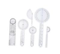 AUTSUPPL 6pcs Medical Rotary Goniometer Protractor Joint Angle Ruler for Finger Elbow Knee Measurement Physical Therapy and Orthopedic Use