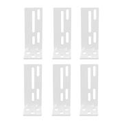 AUTSUPPL 6Pcs Metal Curtain Track Side Mounting Codes Brackets for Electric Curtain Rails Household Installation Accessories for Window-Dressing Hardware