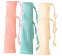 AUTSUPPL 6pcs Multi-layer Soap Mesh Bags for Shower and Face Cleansing Exfoliating Soap Net Pouches and Skin Care in Pink Green