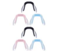 AUTSUPPL 6pcs Screw-in Eyeglass Nose Pads Silicone U-Shaped 1.5mm Hole Non-Slip, for Eyeglass Frames and Glasses, Easy to Replace Repair Kit,