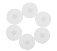 AUTSUPPL 6pcs Silicone Spill Proof Bottle Stoppers for Belly Water Bottle Lid Plug Replacement Leakproof Accessories White