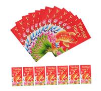 AUTSUPPL 72pcs Vietnamese Red Envelopes Year Horse Koi Fish Lucky Money Packets for Lunar Year Paper Construction with Vibrant Print Feng Shui Coins Design for Festive Giving