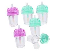 AUTSUPPL 7pcs Empty Lip Gloss Tubes Wand Mini Refillable Lip Balm Containers for Diy Lipstick Making Cosmetic Packaging Random Color