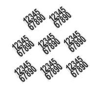AUTSUPPL 8 Sheets Hollow Door Address Number Stickers Self Adhesive Mailbox Number Sign Decals for Wood Metal Plastic Doors Storage Boxes Cabinets
