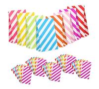 AUTSUPPL 80 Pcs Paper Bags for Treats and Small Bags Red Pink Purple Blue Green Yellow Orange for Parties Weddings Birthdays and Sweet Treats
