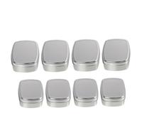 AUTSUPPL 8Pcs Aluminum Cosmetic Storage Boxes with Lids Portable Square Soap Containers for Bathroom Kitchen Bedroom Wear-Resistant Travel-Friendly Aluminum Cans