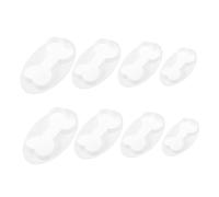 AUTSUPPL 8Pcs Dog Bone Cookie Cutters Plastic Baking Molds for Fondant Cake Biscuit Moulds Easy-Clean Bone Shaped Biscuit Cutters for Dog Treats and Decorating