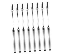 AUTSUPPL 8pcs Portable Touchscreen Stylus Pens for Phones and Atms with Precision Touch Tip, Black Retractable Tablet Stylus Pen Made of Plastic, Metal, and Rubber for Smooth Touchscreen