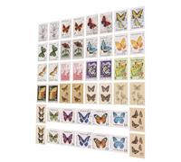AUTSUPPL 92Pcs Vintage Botanical Scrapbook Stickers DIY Craft Decals for Journals Planners and Albums Retro Plant and for Creative Notebook Decoration